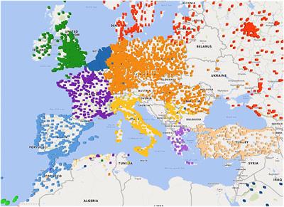 Identifying Travel Regions Using Location-Based Social Network Check-in Data